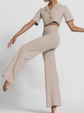 WEISSMAN Dance Costume menswear suit The Story Never Ends tux crop tan 14441 LA